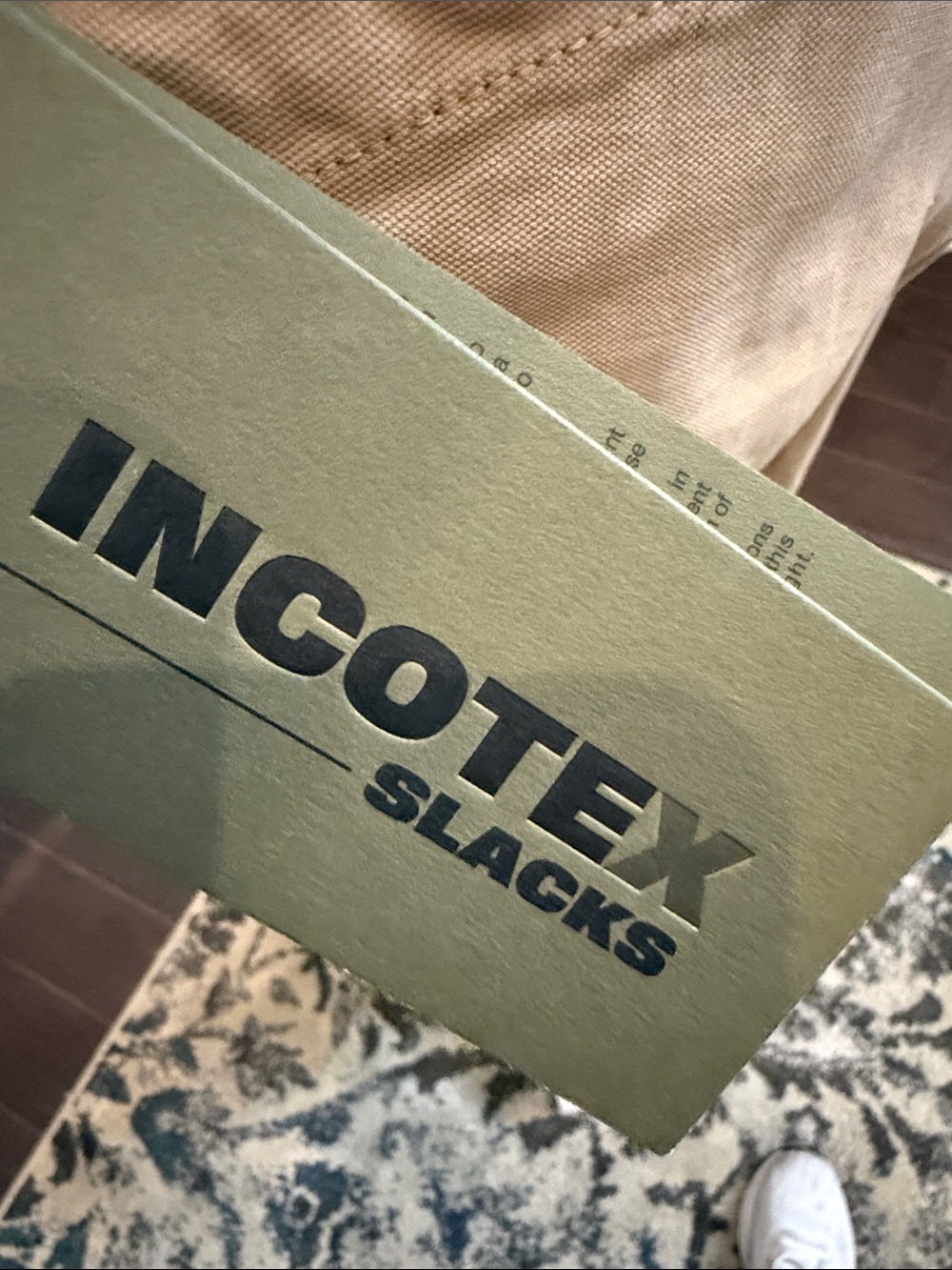 Listing title: Incotex Slacks Desert Tan Slim Fit Chino Trousers 32 - Picture 9 of 16
